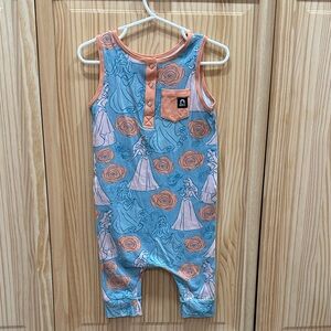 Rags disney Blue and Orange Princess Romper